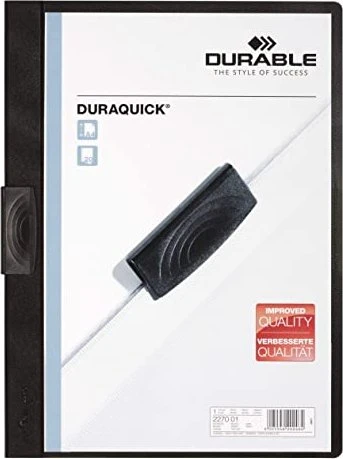 Durable Duraquick Klemmmappe, A4, grau/transparent