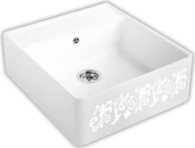 Villeroy & Boch Spülstein Becken mittig white pearl