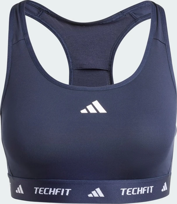 adidas TECHFIT Medium-Support Sport-BH legend ink (Damen)