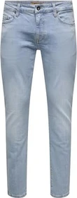 ONLY & SONS Slim Low Loom Jeans light blue denim (Herren)