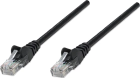 Intellinet Patchkabel, Cat5e, U/UTP, RJ-45/RJ-45, 0.25m, schwarz