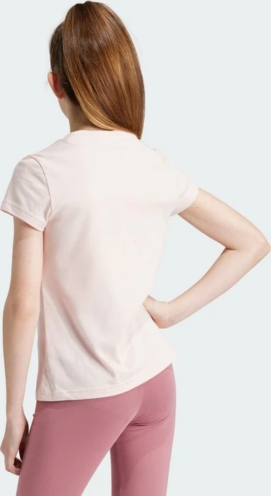 adidas Essentials Big Logo Cotton T-Shirt kurzarm sandy pink/white (Junior)