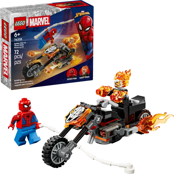 LEGO Marvel Super Heroes Spielset - Spider-Man vs. Ghost Rider auf seinem Motorrad