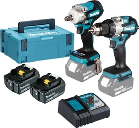 Makita DLX2533TJ Combo Kit Akku-Maschinenset inkl. MAKPAC + 2 Akkus 5.0Ah