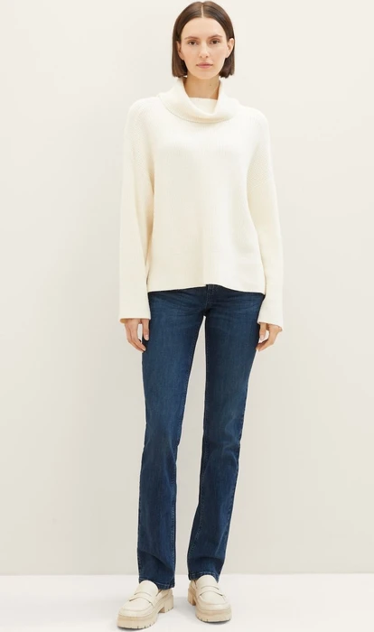 Tom Tailor Alexa Straight Jeans mit Bio-Baumwolle Jeans dark stone wash denim (Damen)