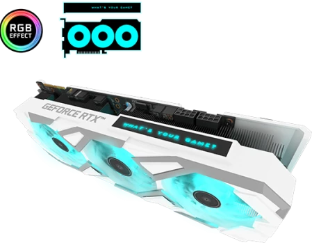 KFA2 GeForce RTX 3090 EX Gamer White (1-Click OC), 24GB GDDR6X, HDMI, 3x DP