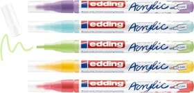edding 5300 Acrylmarker fein basic 5 Farben, 5er-Pack