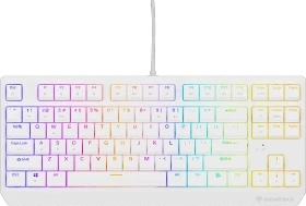 Genesis Thor 230 TKL, weiß, LEDs RGB, hot-swap, Gaote Outemu BROWN, USB, US