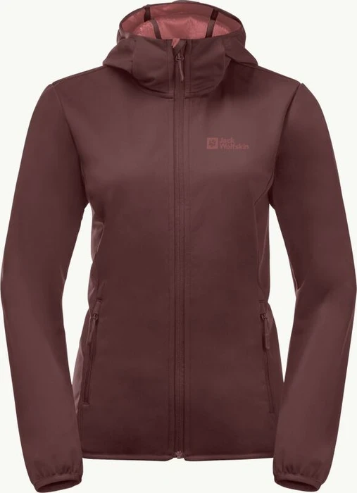 Jack Wolfskin Windhain Hoody Funktionsjacke dark maroon (Damen)