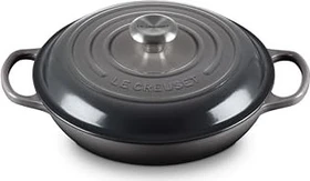 Le Creuset Gourmet-Profitopf Bräter aus Gusseisen rund 26cm 2.2l flint