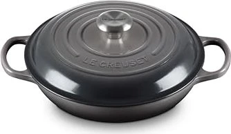 Le Creuset Gourmet-Profitopf Bräter aus Gusseisen rund 26cm 2.2l flint