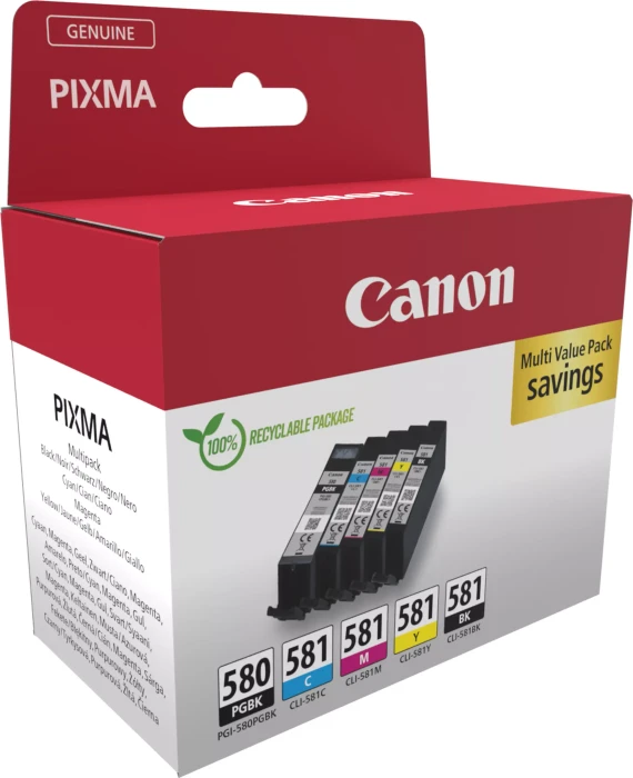 Canon Tinte PGI-580PGBK/CLI-581 Multipack (neue Version)