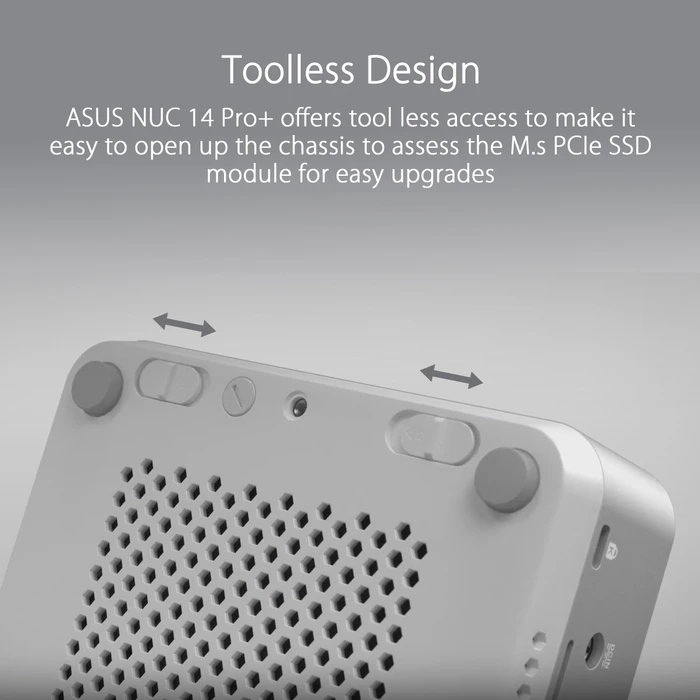 ASUS NUC 14 Pro+ - Revel Canyon - RNUC14RVSU5068A2I, Core Ultra 5 125H, 16GB RAM, 512GB SSD, EU-Netzkabel