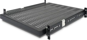 StarTech 19" Schiebefachboden für Server Rack, schwarz, 510mm Einbautiefe, 2HE