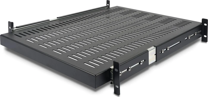 StarTech 19" Schiebefachboden für Server Rack, schwarz, 510mm Einbautiefe, 2HE