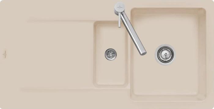 Villeroy & Boch Siluet 60 R Einbau Becken reversibel almond