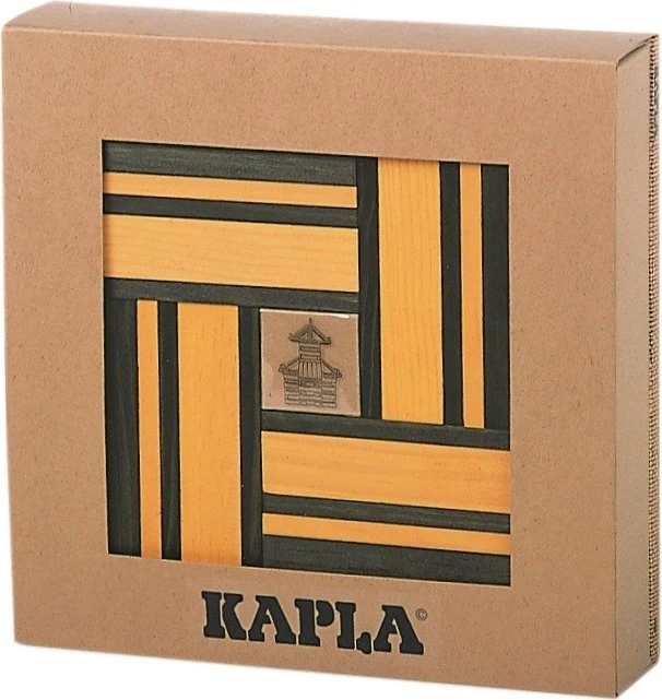 Kapla Box + Kunstbuch gelb/grün, 40-tlg.