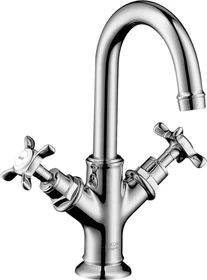 Hansgrohe Axor Montreux 2-Griff Waschbeckenarmatur 160 mit Kreuzgriffen und Ablauffernbedienung chrom