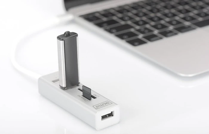 Digitus USB-Hub, 3x USB-A 2.0, USB-C 2.0 [Stecker]