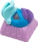 Ducky x Hot Keys Project Ducky League Keycap - Aqua Duck, Kunstharz (Resin), violett/blau/rosa, 1 Taste Vorschaubild