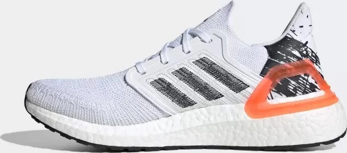 adidas Ultraboost 20 cloud white/core black/signal coral (Herren)