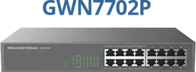 Grandstream GWN7700 Series Rackmount Gigabit Switch, 16x RJ-45, 138W PoE+ (GWN7702P)