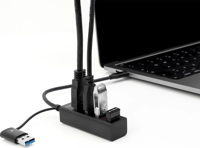 DeLOCK USB-Hub, 4x USB-A 3.0, USB-C/USB-A 3.0 [Stecker]