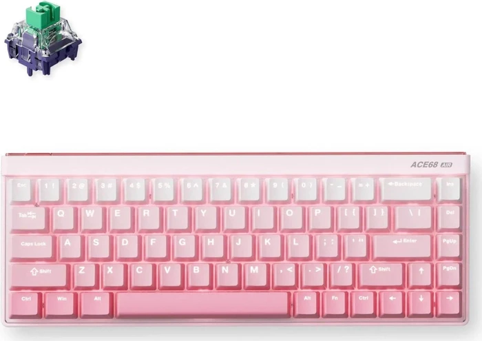 Mchose Ace 68 Air HE Ultra Esports Keyboard, Peach Gradient, LEDs RGB, Kailh Magnetic God, USB, US