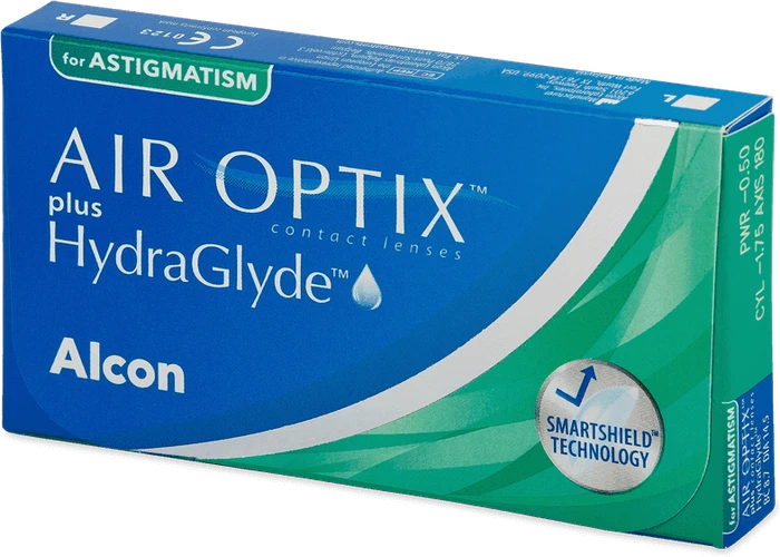 Alcon Air Optix Plus Hydraglyde for Astigmatism, +1.75 Dioptrien, 3 Stück