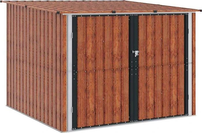 vidaXL Fahrradgarage Gartenschrank braun