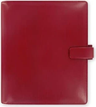 Filofax Metropol Terminplaner 2024, A5, Kunstleder-Cover, rot