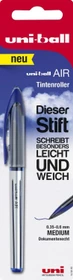 Uni-Ball AIR Medium UBA-188-L Tintenroller (Mine) blau/silber, Blister
