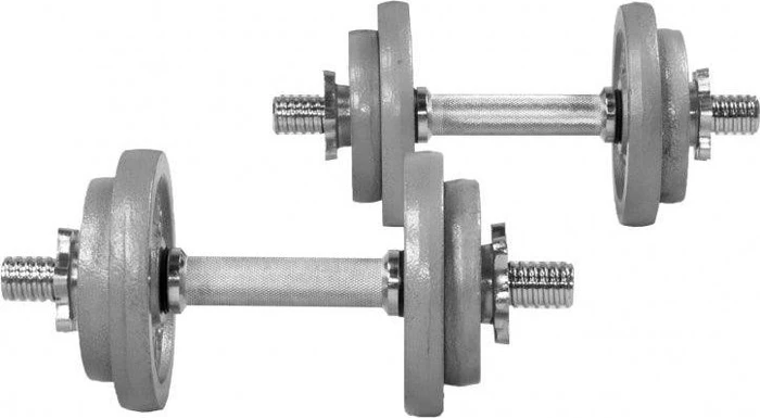 Gorilla Sports Gusseisen Kurzhanteln Sternverschluss Hantelstangen Set 20kg