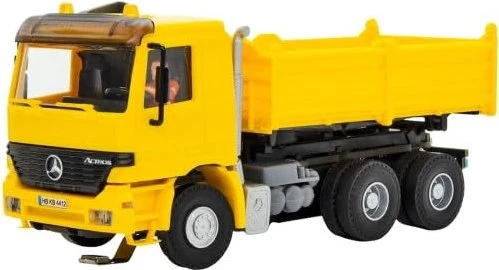 Viessmann - Spur H0 - CarMotion - MB ACTROS 3-achs Muldenkipper mit Rundumleuchten, gelb