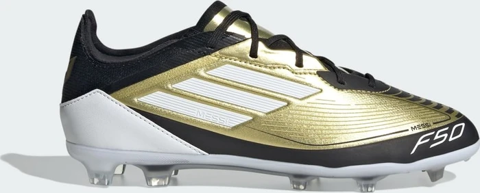 adidas F50 Pro Messi FG gold metallic/cloud white/core black (Junior)