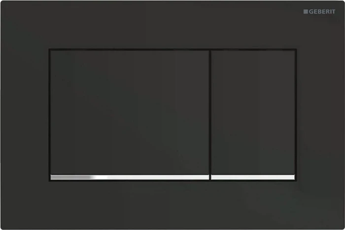 Geberit Sigma20/Sigma30 Betätigungsplatte für 2-Mengen-Spülung schwarz matt/glanzverchromt/schwarz matt