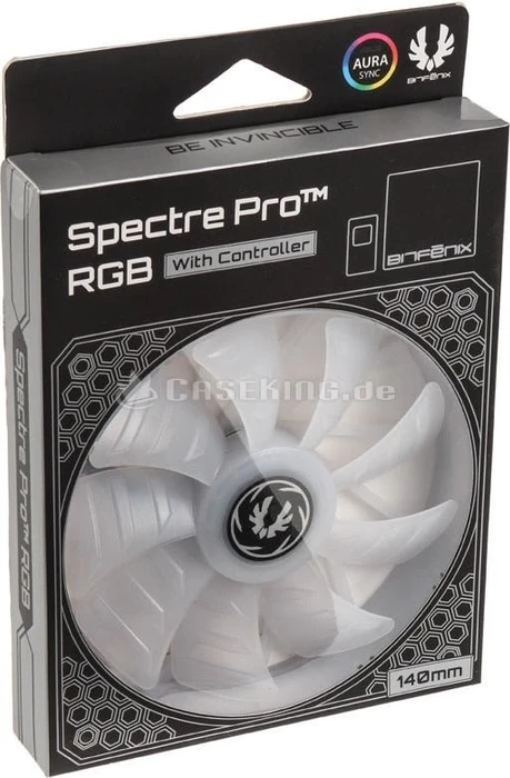BitFenix Spectre Pro RGB schwarz, LED-Steuerung, 140mm