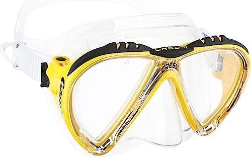 Cressi Lince Tauchermaske transparent/gelb