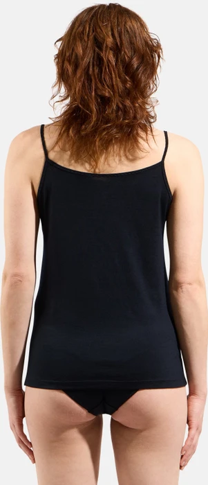 Odlo Natural Merino 160 V-Neck Funktionsshirt ärmellos schwarz (Damen)