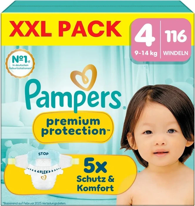 Pampers Premium Protection Gr.4 Einwegwindel, 9-14kg
