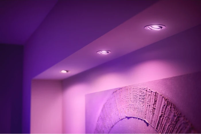 Philips Hue White and Color Ambiance Centura Einbauleuchte rund weiß, 3 Stück