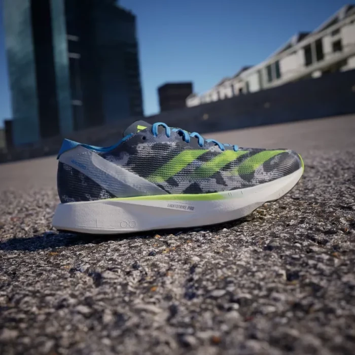 adidas Adizero Takumi Sen 10 crystal white/lucid lemon/blue burst (Damen)