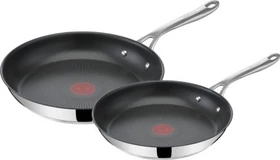 Tefal E304S244 Jamie Oliver Cook's Direct Edelstahl Bratpfannen-Set, 2-tlg.
