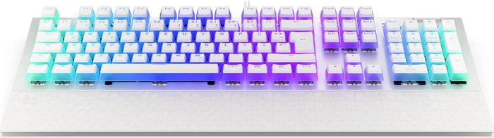 Endorfy Omnis Pudding, Onyx White, PBT, LEDs RGB, Kailh BROWN, USB, DE