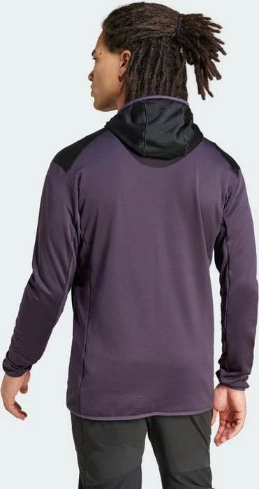 adidas Terrex Xperior LIGHT HoodED Fleece Jacke aurora black/black (Herren)