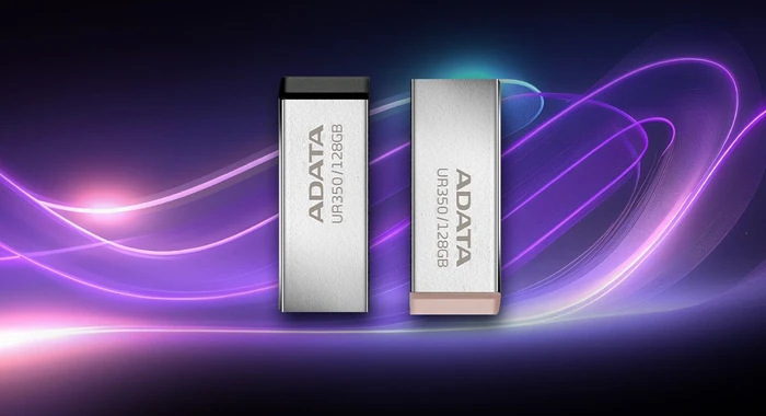 ADATA UR350 USB-A 64GB silber/braun, USB-A, USB 3.2 Gen 1×1