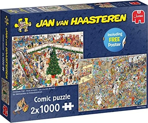 Jumbo Jan van Haasteren Einkaufen vor den Feiertagen