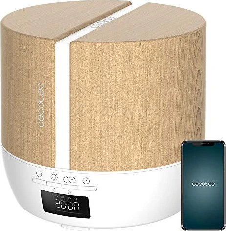 Cecotec PureAroma 550 Connected Stone Luftbefeuchter/Bedufter white woody