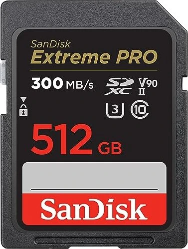 SanDisk Extreme PRO R300/W260 512GB, UHS-II U3, Class 10
