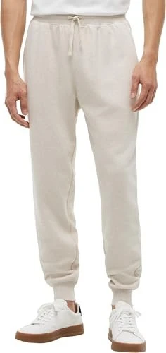 Tommy Hilfiger Flag-Stickerei und Bündchen Trainingshose lang heathered oat (Herren)